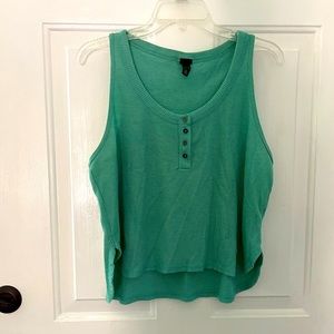 White Fable crop top tank